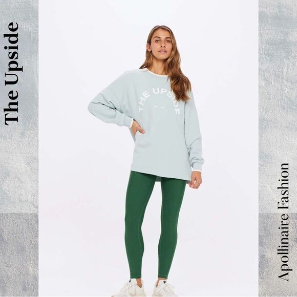 The Upside Austin Crew Neck in Light Blue Sweatshirt Medium New - Picture 3 of 8